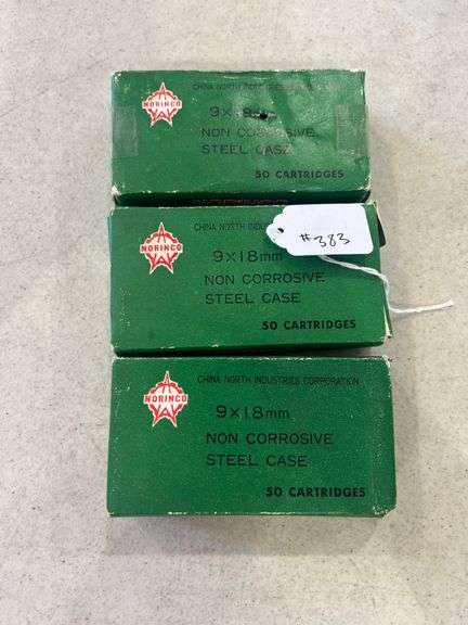 Norinco 9x18mm Ammo - 3 Boxes of 50 image