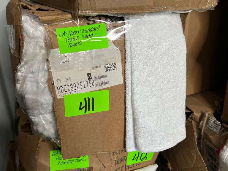 Lot - (100+) Standard Textile Hand Towels image