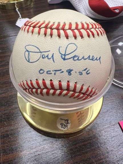 Don Larson Autographed Baseball image