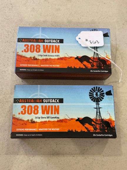 Australian Outback .308 WIN Ammo - 2 Boxes of 20 image