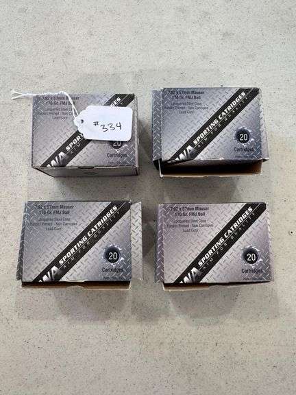 PWA 7.92x57 Mauser Ammo - 4 Boxes of 20 image