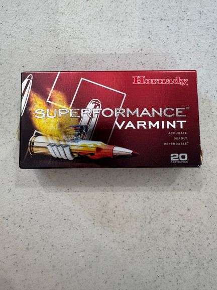 Hornady Superformance Varmint 222 REM Ammo - 1 Box of 20 image