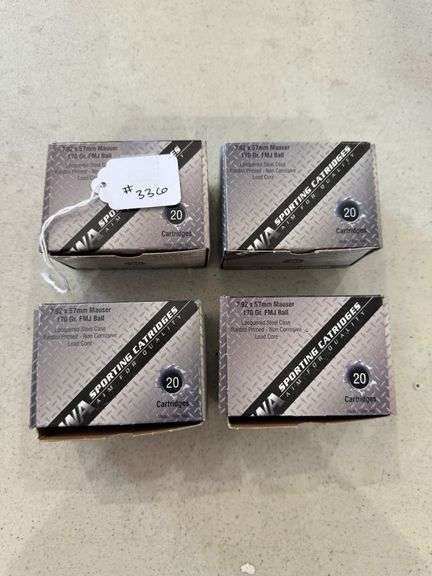 PWA 7.92x57 Mauser Ammo - 4 Boxes of 20 image