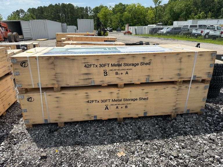 Allmetal Unused K4230T 42ftx30ft Metal Storage Shed