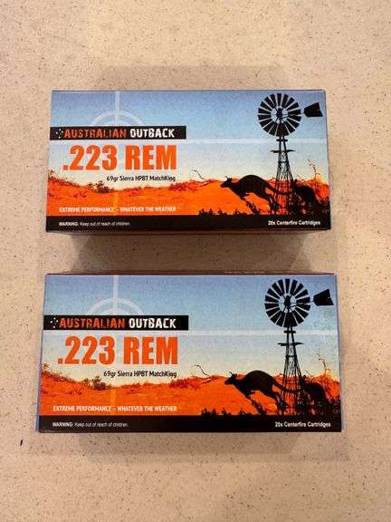 Australian Outback .223 REM Ammo - 2 Boxes of 20 image