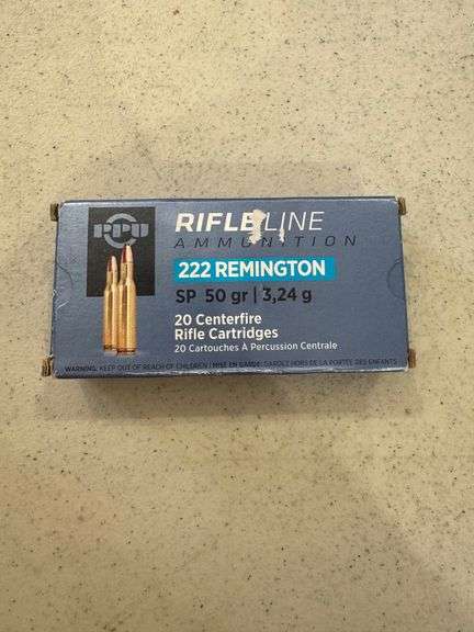 Rifleline Ammunition 222 REM Ammo - 1 Box of 10 and 9 Shells image