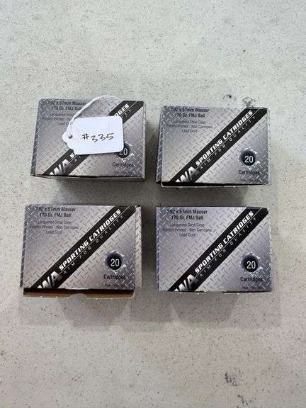 PWA 7.92x57 Mauser Ammo - 4 Boxes of 20 image