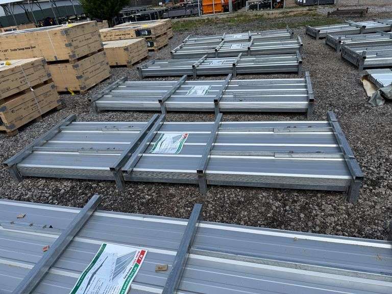 (100) Panels - AllMetal K0311 Unused 10ft Corrugated Steel panels