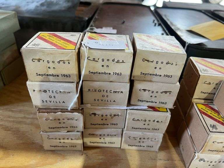 Spanish 9mm Largo, Marked September 1963 - 12 boxes of 50 image