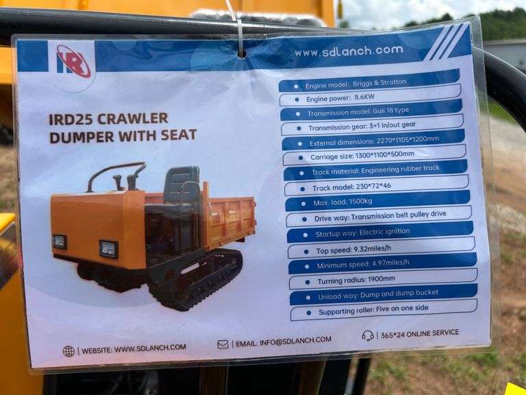 2025 IR Sdlanch Unused IDR25 Track Crawler Dumper