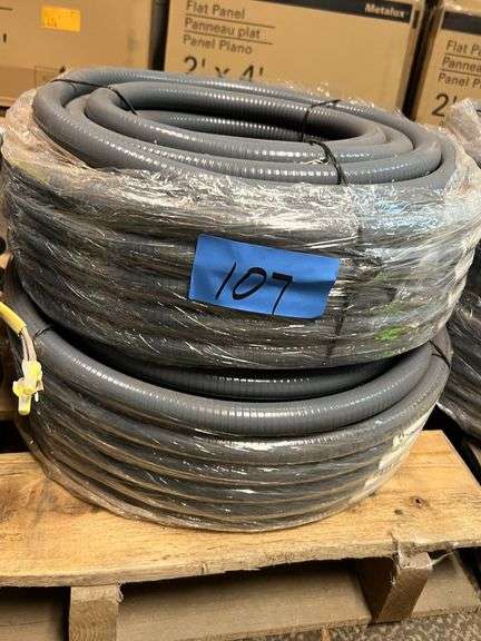 Lot - (2) Southwire Top-Flex 3/4" Conduit - 100' Rolls image
