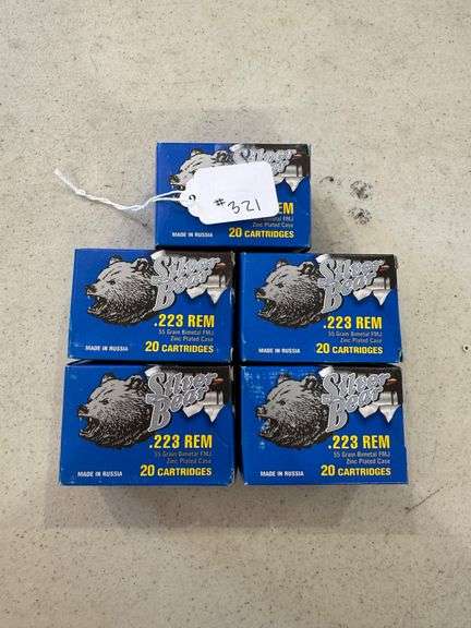 Silver Bear .223 REM Ammo - 5 Boxes of 20 image