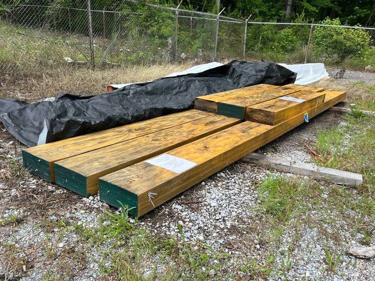 Lot - (6) LVL Untreated Lumber - 5-1/4" x 12" image