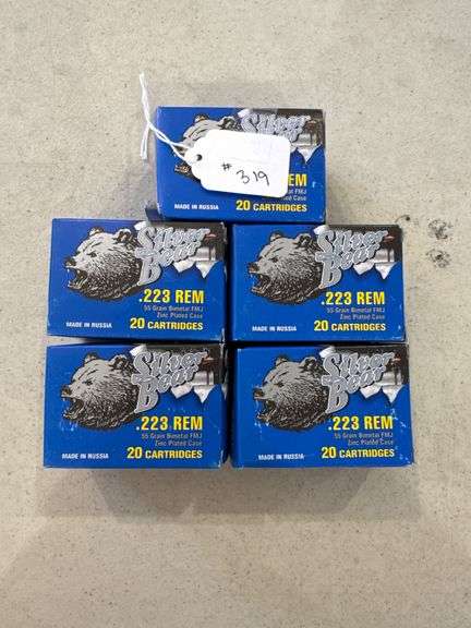 Silver Bear .223 REM Ammo - 5 Boxes of 20 image