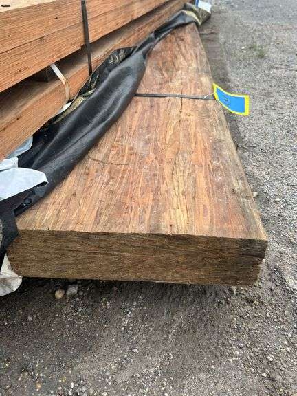 Lot - (4) LVL Untreated Lumber - 4" x 14-1/2" x 12' image