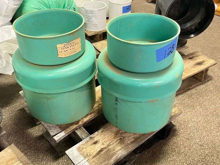 Lot - Nyloplast 12"x8" Inline PVC Pipe Fittings image
