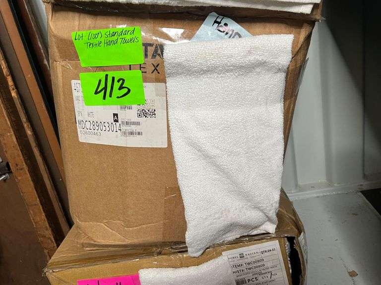 Lot - (100+) Standard Textile Hand Towels image