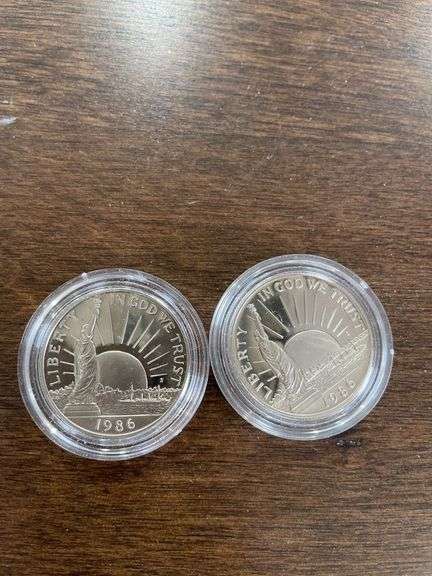 (2) 1986 Half Dollars image