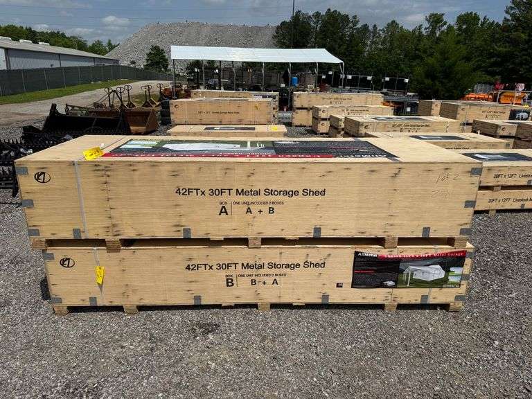 Allmetal Unused K4230T 42ftx30ft Metal Storage Shed