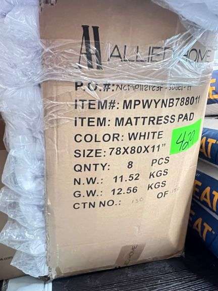 Lot - King Size Mattress Pads image
