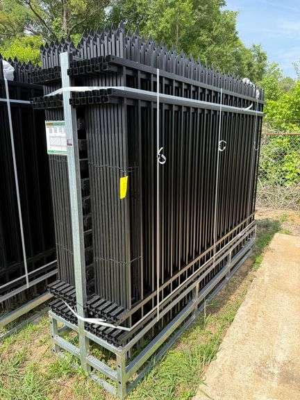2025 AllMetal Unused K0710-24 Powder Coated Steel Site Fence