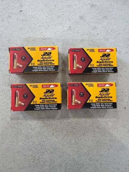 Aguila .22 Super Extra Ammo - 4 Boxes of 50 image