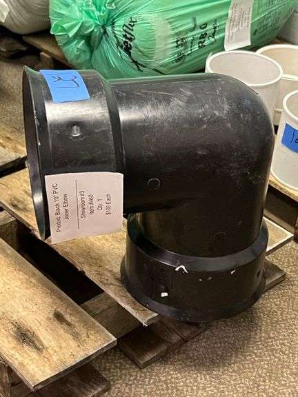 Black 10" PVC Joiner Elbow image