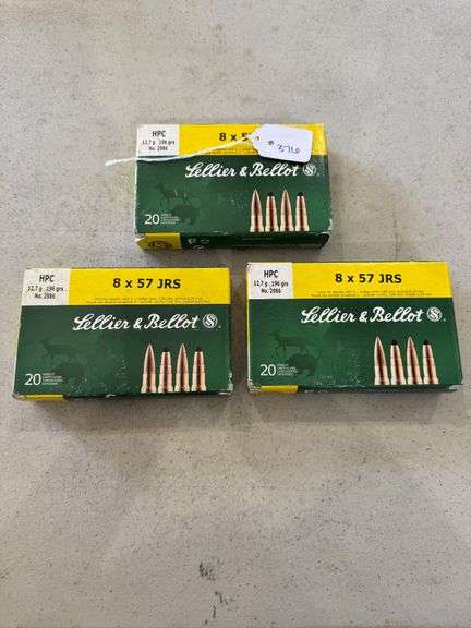 Lellier & Bellot 8x57JRS Ammo - 3 Boxes of 20 image
