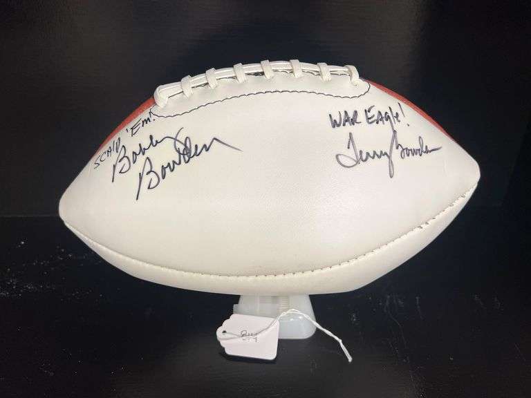 Bobby and Terry Bowden Autographed Football image