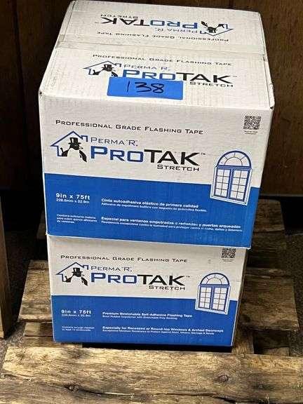 Lot - (2) Boxes of ProTak Stretch Flashing Tape - 9" x 75' image