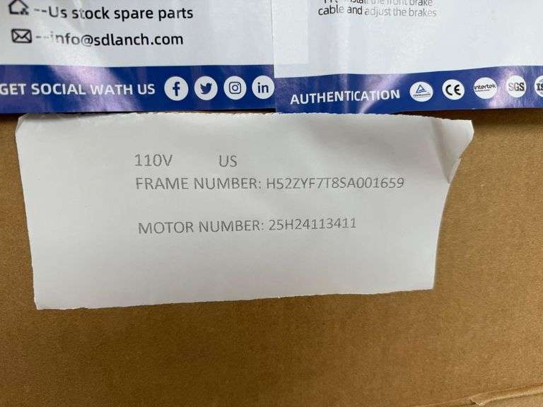 2025 IR Sdlanch Unused IRGC40 Electric Three-Wheeled Cart