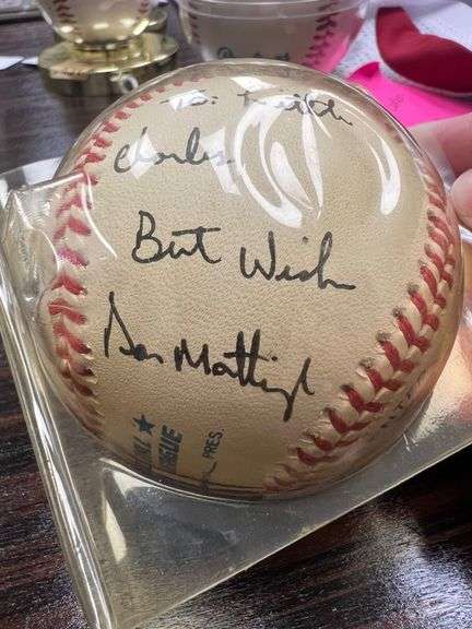 Don Mattingly Autographed Baseball image
