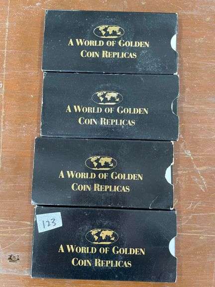 Lot- World of Golden Coin Replicas image