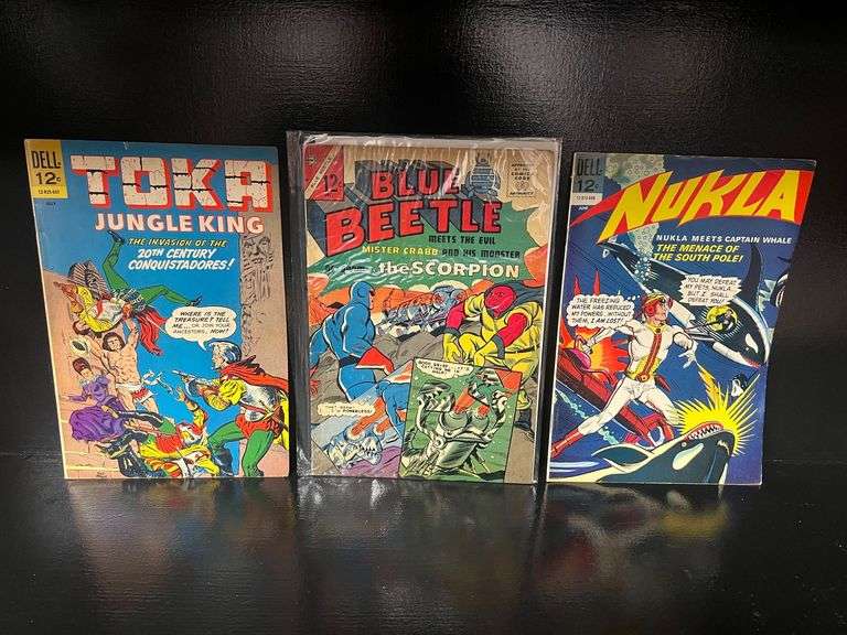 (3) Comics - Blue Beetle, Nukla, Toka Jungle King image