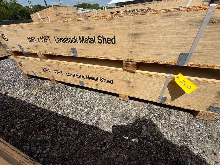 KJ Unused K1912 20ftx12ft Livestock Metal Shed