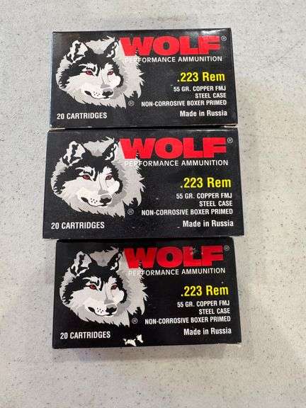Wolf Performance .223 REM Ammo - 5 Boxes of 20 image