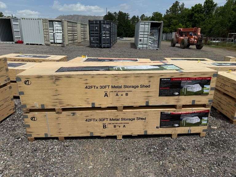 Allmetal Unused K4230T 42ftx30ft Metal Storage Shed