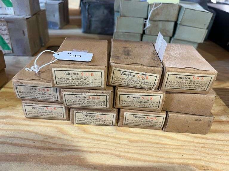 German Ammo - 11 Boxes of 15 image