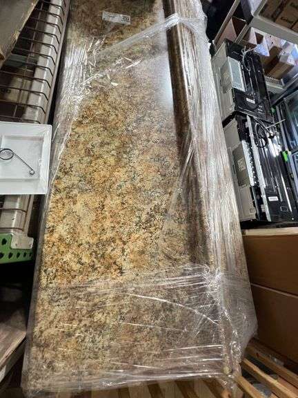 Lot - (2) 8ft Typhoon Gold Laminate Valencia  Countertops image