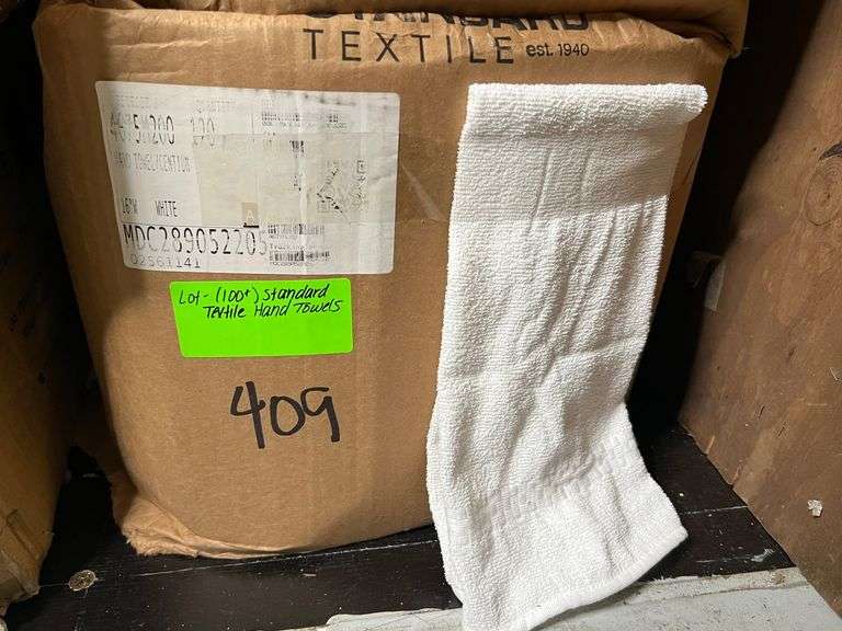 Lot - (100+) Standard Textile Hand Towels image