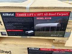 AllMetal Unused K1119 11ftx19ft All-Steel Carport