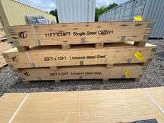 Allmetal Unused K1912 20ftx12ft Livestock Metal Shed
