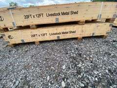 KJ Unused K1912 20ftx12ft Livestock Metal Shed