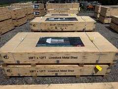 KJ Unused K1912 20ftx12ft Livestock Metal Shed