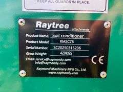 2025 Raytree Unused RMSC78 78in Skidsteer Soil Conditioner