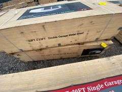 KJ Unused K2119 23ftx22ft Double Garage Metal Shed