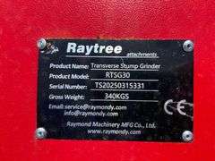 2025 Raytree Unused RTSG30 Skidsteer 30in Transverse Stump Grinder
