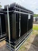 2025 AllMetal Unused K0710-24 Powder Coated Steel Site Fence