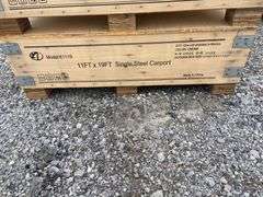 KJ Unused K1119 11ftx19ft All-Steel Carport