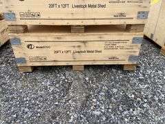 KJ Unused K1912 20ftx12ft Livestock Metal Shed